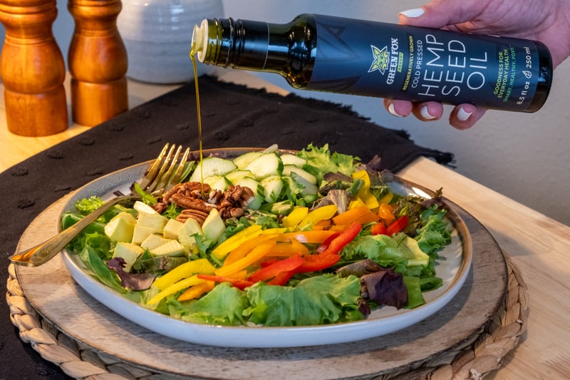 Cold-pressed hemp seed oil